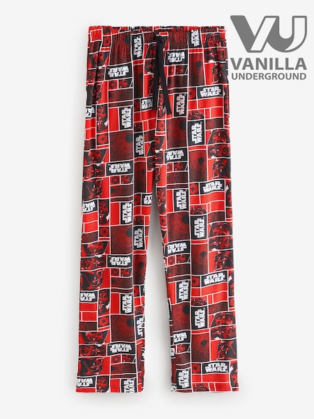 Vanilla Underground Red Star Wars Darth Vader 100% Cotton Lounge Trousers (Y31391) | £20