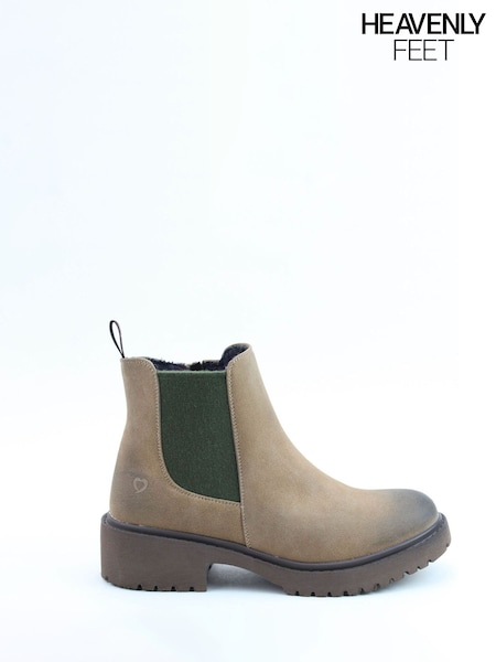 Heavenly Feet Cream Pearce Ankle Boots (Y31607) | £60