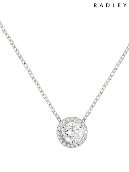 Radley Silver Sterling Silver Cubic Zirconia Stone Set Necklace (Y31681) | £50