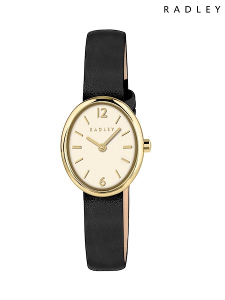 Radley Gold Gold Plated Oval Case Leather Strap Watch RY21888 (Y31682) | £75