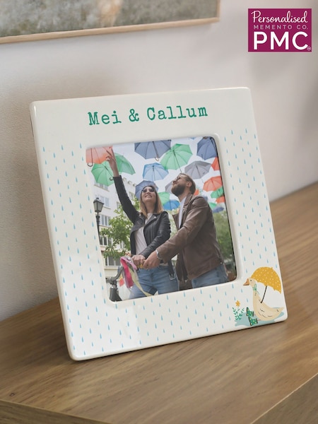 Personalised Puddle Duck Ceramic 4x4 Frame by PMC (Y32043) | £18