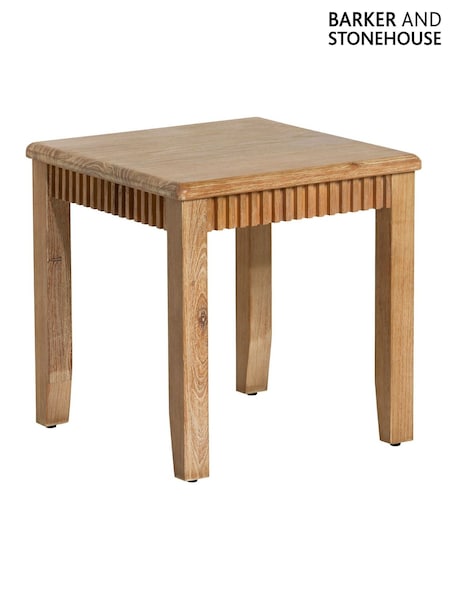 Barker and Stonehouse Brown Selene Mindi Wood Stool (Y32127) | £115