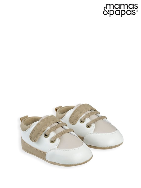 Mamas & Papas Brown Suede Detail Trainers (Y32334) | £15