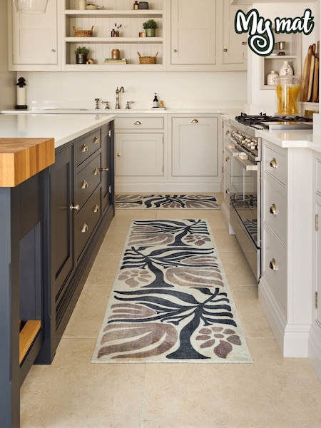 My Mat Beige Studio Botanic Runner (Y32533) | £70
