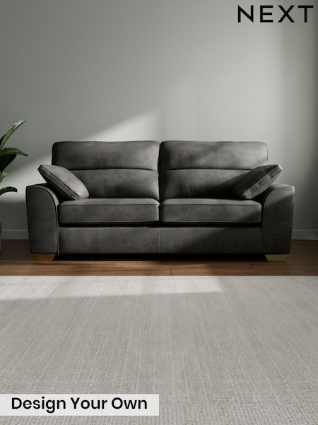 Monza Faux Leather Easy Clean/Dark Grey - Stamford Highback