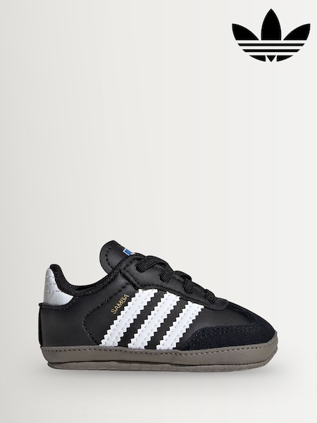 adidas Originals Black/White Samba Crib Trainers (Y32918) | £28