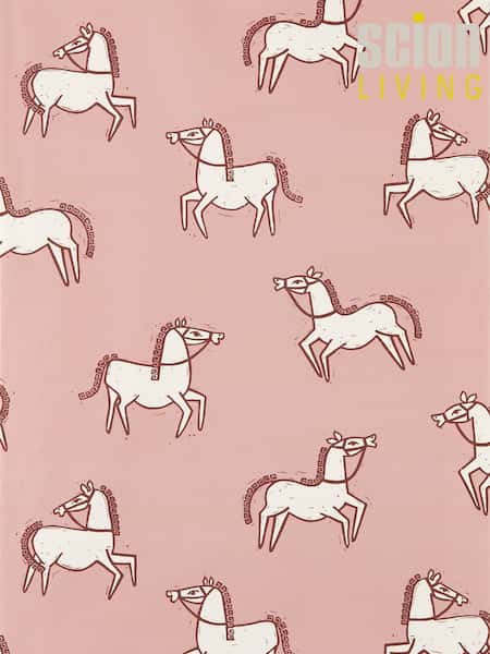 Scion Blush Canter Oakham A4 Wallpaper (Y32974) | £1
