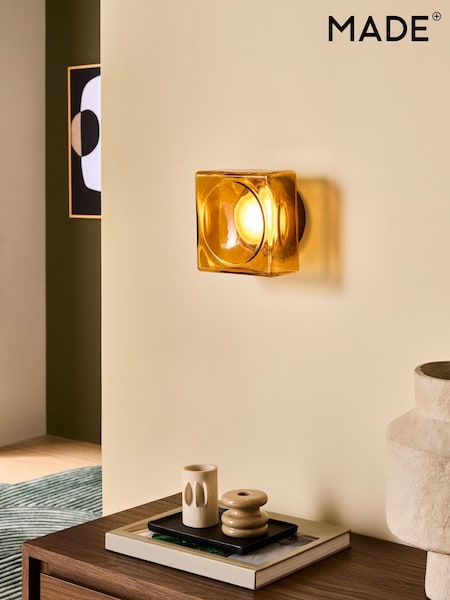 Made.com Rhys Glass Wall Light