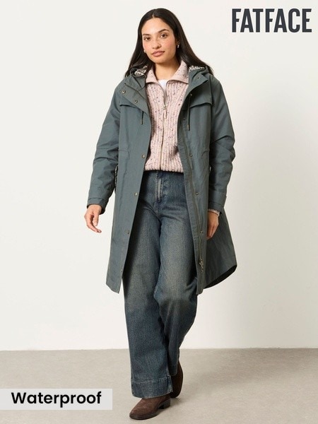 Teal Blue - Fatface Raincoat