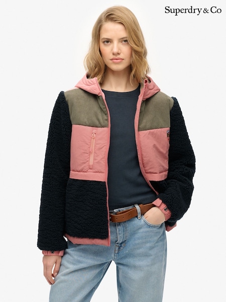 Superdry Blue Hooded Fleece Jacket (Y33624) | £90