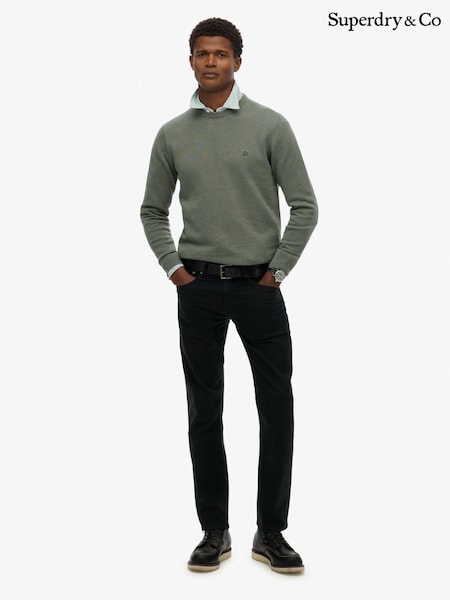 Superdry Black The Merchant Store Sateen Five Pocket Joggers (Y33632) | £55