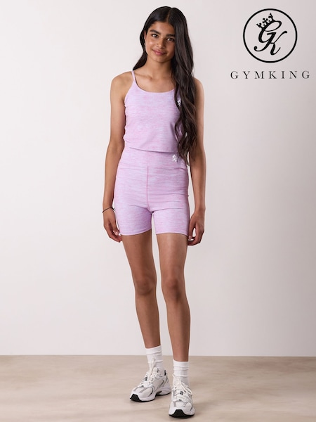 Gym King pink Kids 365 5" Shorts (Y33782) | £18