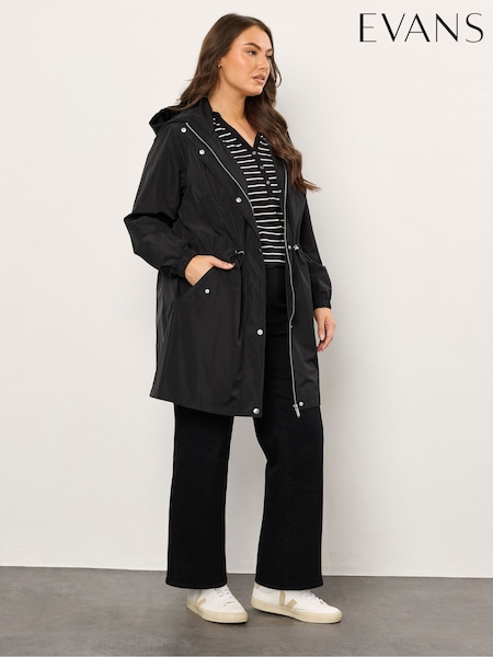 Evans Natural Lightweight Raincoat (Y33911) | £70