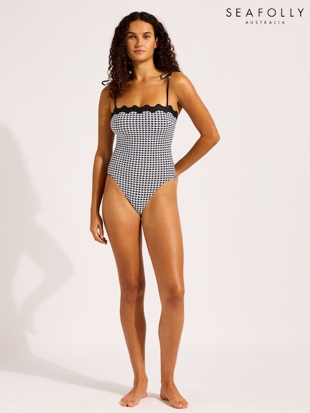 Seafolly GiaCheck Ric Rac Black Swimsuit (Y34305) | £120
