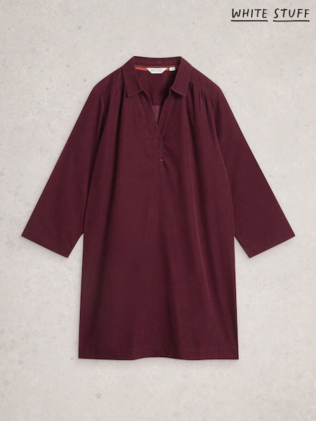 White Stuff Purple Blake Cord Tunic (Y34562) | £65