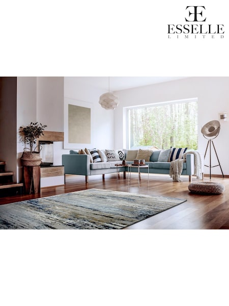 Esselle Blue Solar Neptune Rug (Y34787) | £110 - £320