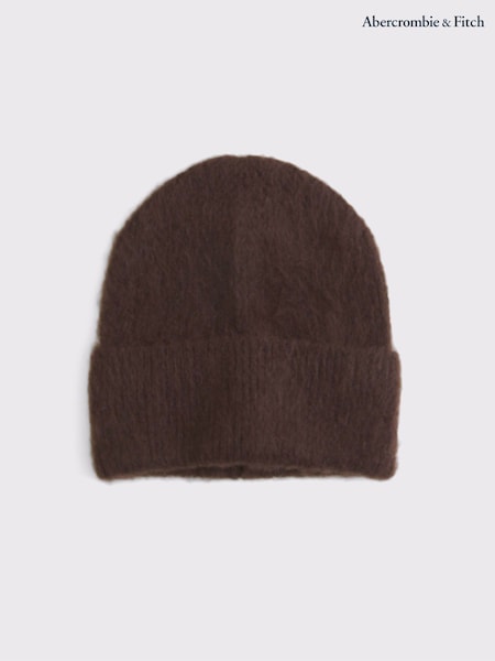 Abercrombie & Fitch Pink Fuzzy Beanie Hat (Y34958) | £25