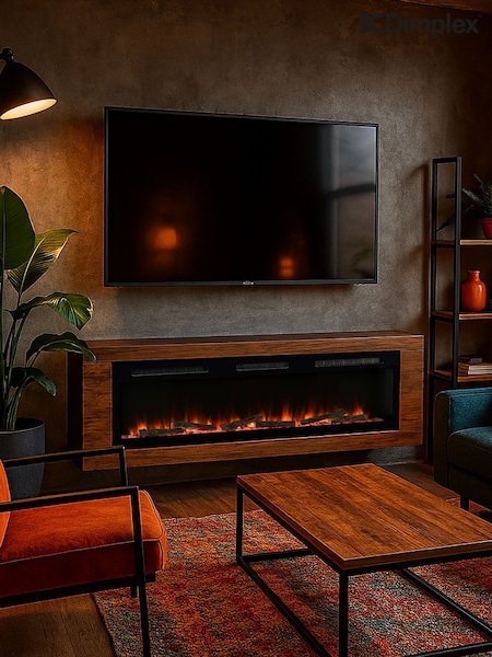 Dimplex Black Sense 60" Optiflame Electric Media Wall Fire (Y35128) | £500