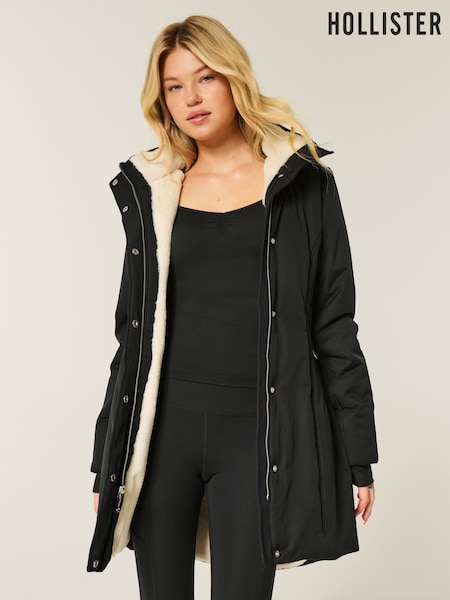 Hollister All Weather Parka Longline Coat (Y35158) | £99