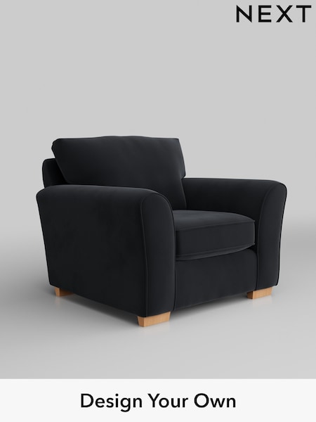 Plush Velvet Easy Clean/Charcoal Grey Michigan Ii (Y35268) | £625