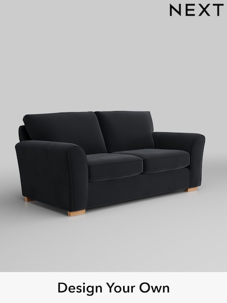 Plush Velvet Easy Clean/Charcoal Grey Michigan Ii (Y35268) | £975