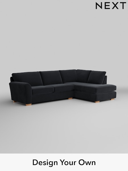 Plush Velvet Easy Clean/Charcoal Grey Michigan Ii (Y35268) | £1,650