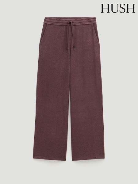 Hush Brown Elle Supersoft Wide Leg Joggers (Y35397) | £50