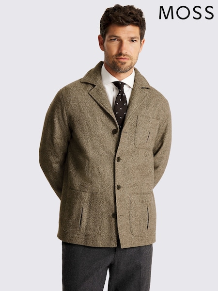 MOSS Natural Safari Shacket (Y35418) | £100