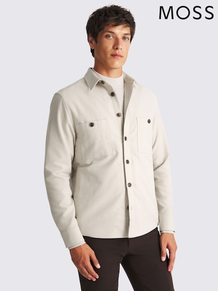 MOSS Natural Moleskin Overshirt (Y35426) | £80