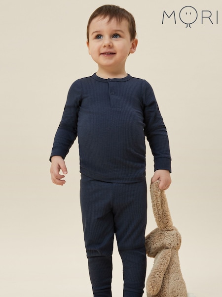 MORI Supersoft Ribbed Pyjamas Set (Y35500) | £32.50 - £34.50