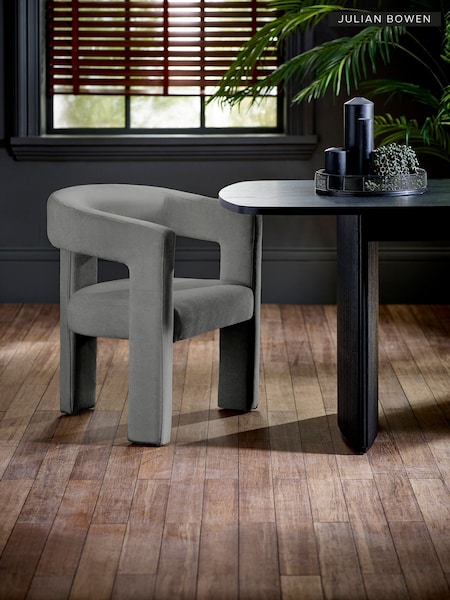 Julian Bowen Grey Elara Upholstered Chair (Y35533) | £190