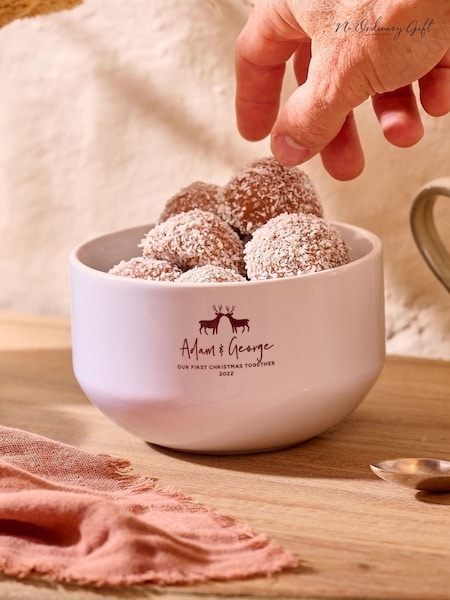 Personalised First Christmas Together Snack Bowl by No Ordinary Gift (Y35538) | £28