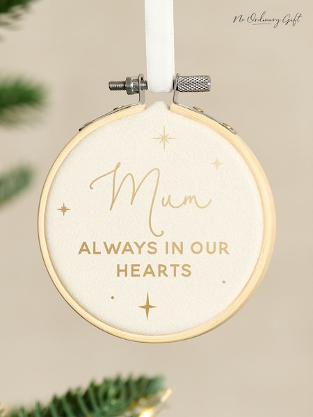 Remembrance Velvet Hoop Christmas Tree Decoration by No Ordinary Gift (Y35550) | £16