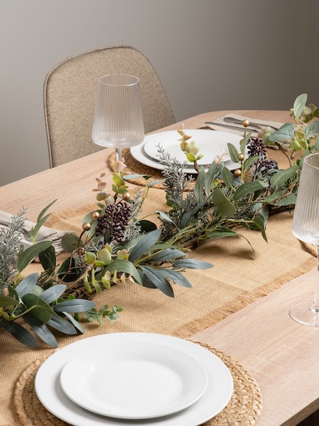 Scottish Everlastings Ltd Green Artificial Rustic Eucalyptus Garland (Y35638) | £30