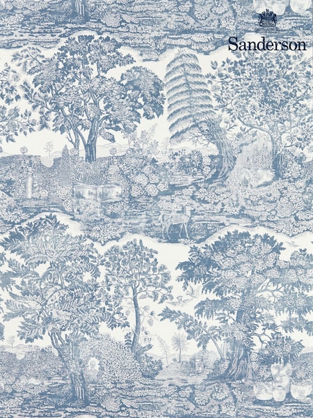 Sanderson Tetbury Blue Highgrove Highgrove Toile A4 Wallpaper Sample (Y35822) | £1