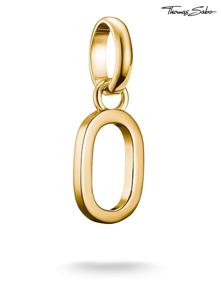 Thomas Sabo Gold Charm Connect letter O Pendant (Y35909) | £30