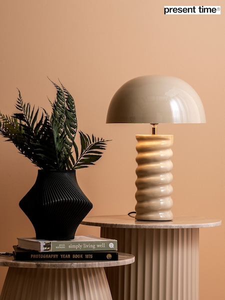 Present Time Warm Grey Gracio Table Lamp (Y35991) | £153