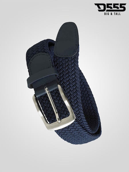 D555 Blue DANI Stretch Braided Belt (Y36374) | £20