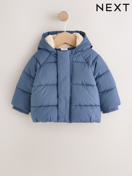 Blue - Puffer Baby Jacket (0mths-2yrs)