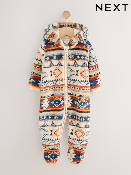 Fairisle - Fleece Baby Pramsuit (0mths-2yrs)