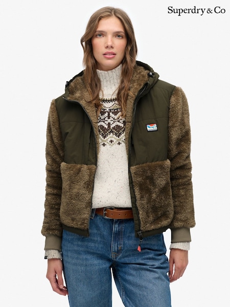 Superdry Nude Supersoft Hybrid Full Zip Jacket (Y36510) | £90