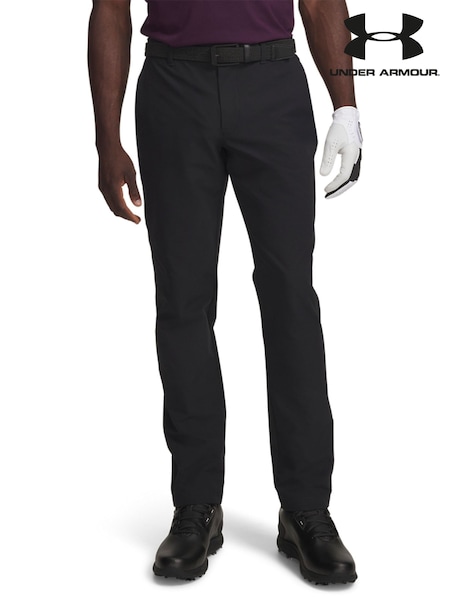 Black - Regular Under Armour Links Tapered Golf Trousers