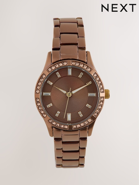 Chocolate Brown - Sparkle Boyfriend Watch