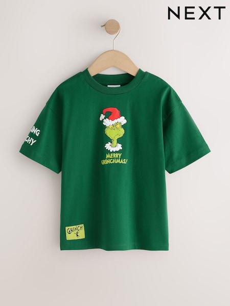 Green The Grinch - Short Sleeve Christmas T-shirt (3-16yrs)