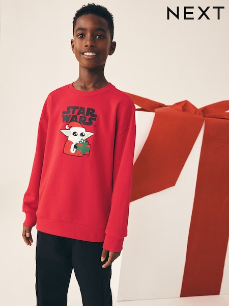 Red Star Wars - Christmas Crew Neck Sweater (3-16yrs)
