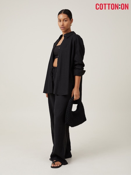 Cotton On Black Haven Long Sleeve Shirt (Y37627) | £18