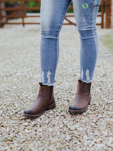 Cotswolds Laverton Ankle Brown Boots (Y37961) | £80