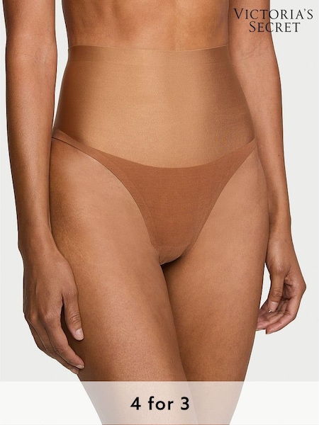 Victoria's Secret Caramel Nude Thong Smoothing Shimmer Shaping Knickers (Y37962) | £20