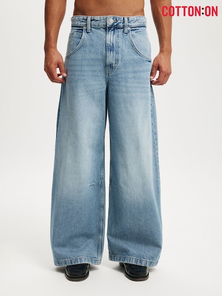 Cotton On Blue Y2K Super Baggy Jeans (Y38096) | £60