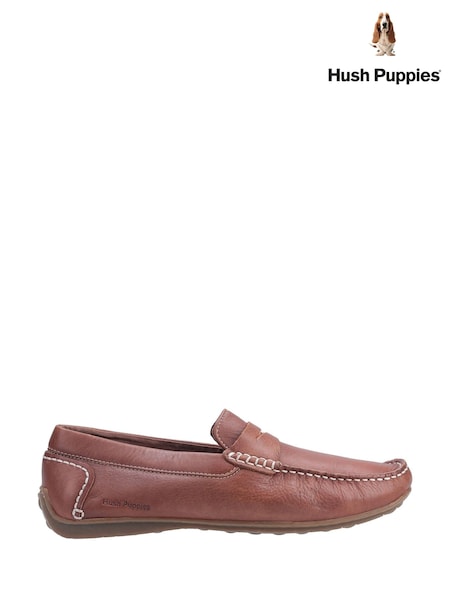Hush Puppies Brown Roscoe Shoes (Y38161) | £75